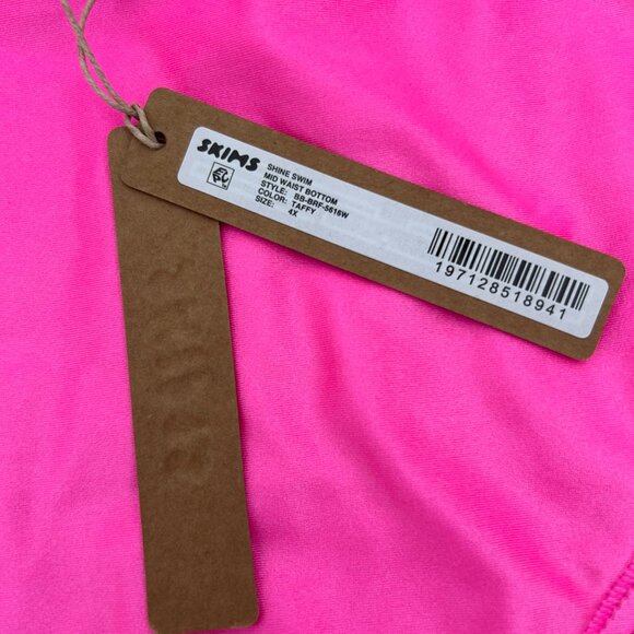 Ladies SKIMS Shine Mid Waist Bikini Bottom Taffy Size 4XL - Picture 2 of 3